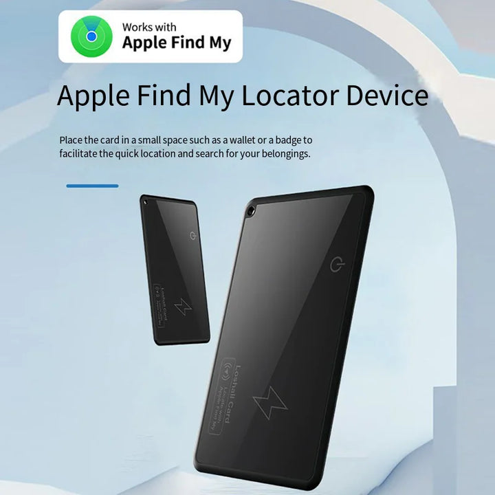Wallet Tracker Card Wireless Charging Tracking Location Gps Locator Smart Tag For Iphone Apple Device Find My Airtag GPS Locator Apsilon