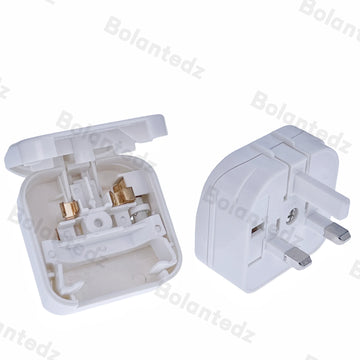 European EU To UK Travel Power Adapter With 5A Fuse UK British Electrical Plug Adapter Outlet AC Charger Power Cord Socket Apsilon
