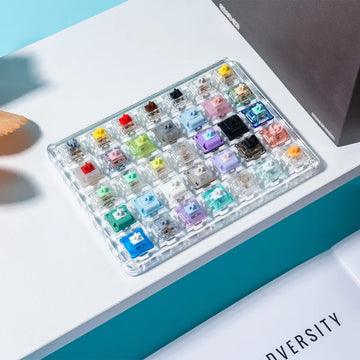 GATERON Switch Testing Tool G Pro 3.0 Customized DYI Hot Swap 35/20pcs Mechanical Keyboard Switch Sample Treasure Version Apsilon