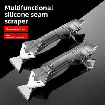 Silicone Scraper Squeegee Glue Remover Knife Caulking Angle Beauty Crack Trowel Tool Grout Scraper Kit 5in1 Multifunctional Home Apsilon