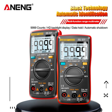 Digital Multimeter Transistor ANENG AN8009 Testers Capacitor True-RMS Tester Automotive Electrical Capacitance Meter Temp Diode Apsilon