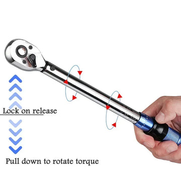 5-60N.m Torque Wrench 3/8 Inch Square Drive Torques Key ±3% High Precision Torque Wrench Professional Bicycle Automotive Tool Apsilon