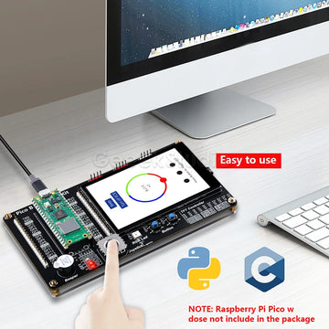 Raspberry Pi Pico /Pico W/2 Breadboard Kit with 3.5 Inch Touch Screen DIY Project Breakout Board Apsilon