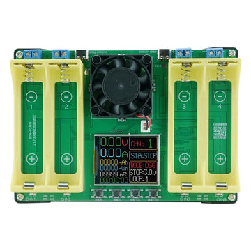 4 Channel 18650+21700 Battery Capacity Resistance Tester Automatic Charge and Discharge Module Electronic Load Tester Apsilon