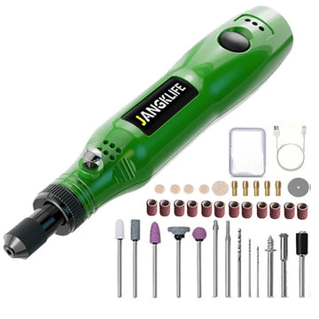 JANGKLIFE USB Cordless Rotary Tool Kit Woodworking Engraving Pen DIY For Jewelry Metal Glass Mini Wireless Drill Apsilon