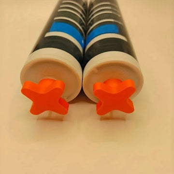 6Pcs Reusable Tube Plugs with Threaded Sealing Caps for Standard Caulking Tubes, Effectively Prevent Glue Drying and Deformation Apsilon