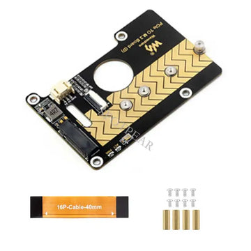 Raspberry Pi 5 PCIe to M.2 NVMe SSD Adapter Board (D) HAT Pi5-2280-2242-2230 for PI5 Apsilon