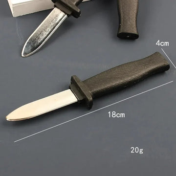 Retractable Fake Knife - Adult Plastic Magic Prank Toy for Jokes, Scary Tricks & Halloween Props (Realistic Toy) Apsilon