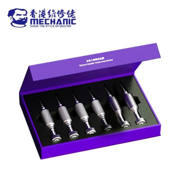 6in1 Mechanic IShell MAX High Hardness Precision Screwdriver Plum blossom cross for IPhone bottom Internal disassembly tools Set Apsilon