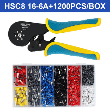 Ferrule Crimping Tool Kit, Wire Ferrule Crimper Plier Kit,Hexagonal Crimpers (0.08-16mm²/AWG28-5) for Wire Ferrules Connectors Apsilon