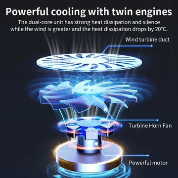 Q100 17inch Gaming Laptop Cooler Fan Led Screen Two USB Port 2600RPM Laptop Cooling Pad Notebook Stand For Laptop Fan Cooler Apsilon