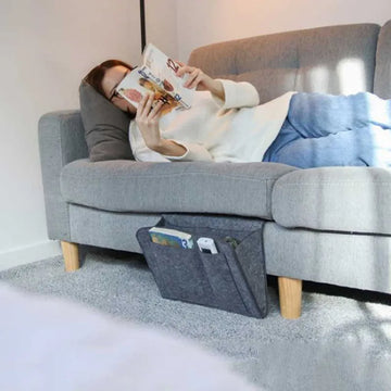Storage Hang Bag Felt Dormitory Bed Sofa Bedroom Carpet Store Content For CD Magazines, Stationery Pad Mobile Phones Sundries Apsilon