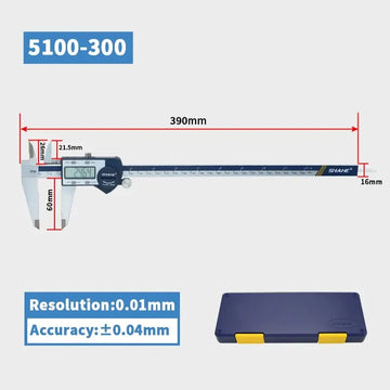 SHAHE Hardened Stainless Steel Digital Caliper Electronic Vernier Caliper Micrometer Measuring Tools Apsilon