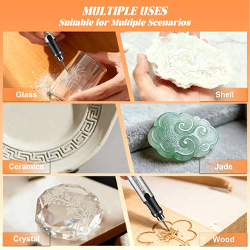 JANGKLIFE USB Cordless Rotary Tool Kit Woodworking Engraving Pen DIY For Jewelry Metal Glass Mini Wireless Drill Apsilon