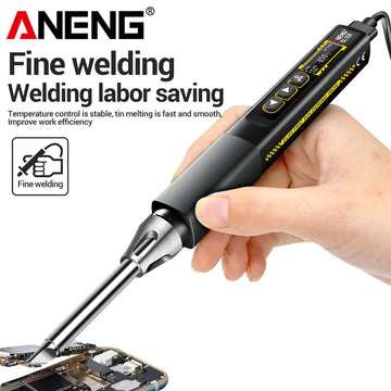 ANENG SL108 96W PD QC Digital Soldering Iron Kit Adjustable Temperature Fast Heat Portable Smart Tool for Electronic Repair Apsilon