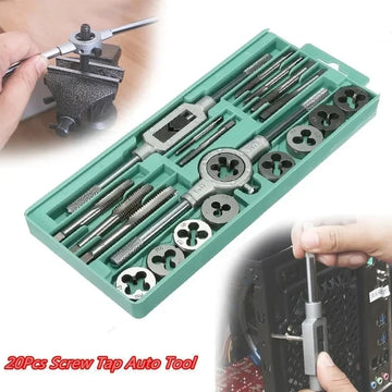 20PCS M3-M12 Male Thread Screw Threading Tap And Die Set Professional Mechanical Tools Kit For DIY Apsilon