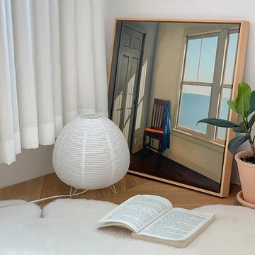 Japanese Lantern Led Table Lamp Living Room Bedroom Bedside Rice Paper Lights Study Homestay Art Creative Decor Table Lights Apsilon