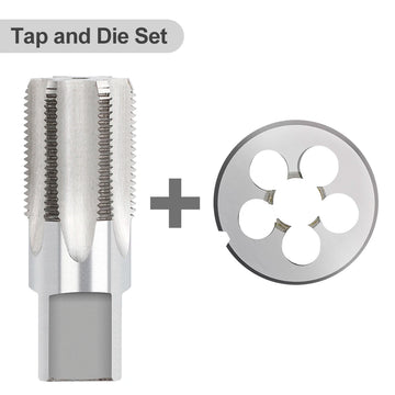 XCAN Tap Die Set Alloy Steel Pipe Tap and Die Right Hand Screw Thread Cutting Tools G1/16 1/8 1/4 3/8 1/2 5/8 3/4 7/8 1 2 Apsilon