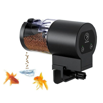 Automatic Fish Feeder With Timer IP66 Waterproof Auto Fish Tank Feeder 100ml Capacity Food Dispenser For Fish/Turtle Apsilon