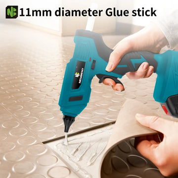 NEWBENY Electric Hot Melt Glue Gun Cordless Efficient Household DIY Repair Glue Gun with 11mm Glue Stic For Makita Battery Pin Apsilon