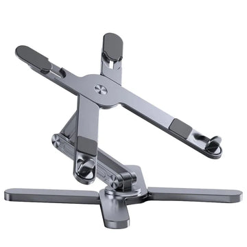 Foldable Laptop Stand 360°Rotation Notebook Table Aluminum Alloy Holder Portable Book Tablet Bracket with Heat Dissipation Apsilon