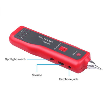 kebidumei LAN Network Cable Tester Cat5 Cat6 RJ45 UTP STP Line Finder Wire Tracker Tracer Diagnose Tone Distance Cable Tester Apsilon