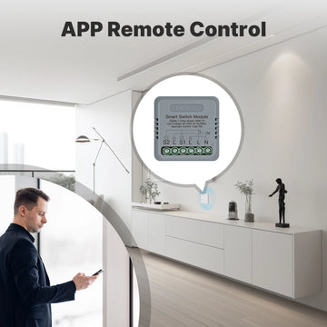 MOES Mini Smart Switch 1-4 Gang,WiFi/Zigbee DIY Module,Works with Alexa&Google Home,Timer&Voice Control,Home Automation Apsilon
