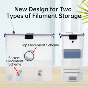 3D Printer Filament Dry Box Storage Hot-Air Heating Storage Printing Material Holder Moisture-Resistant for Filaments Dryer Box Apsilon
