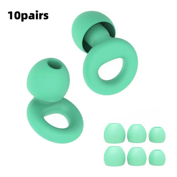 Silicone Earplugs for Swimming Sleep Noise Cancel Noise Reduction-Soundproof Reduce Disturbances -Quality loop Earplugs Apsilon