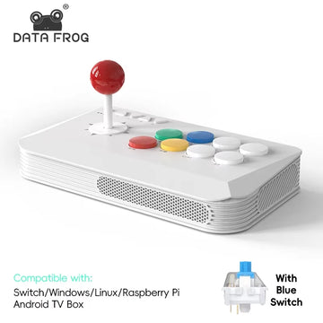 DATA FROG Y5A / Y3A MAX Arcade Stick for Switch 2 & Windows, Wireless Arcade Fight Stick, 2.4G Receiver Apsilon