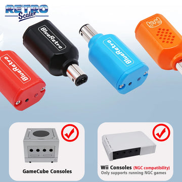 RetroScaler BlueRetro Wireless Controllers Adaptor For NGC GameCube Console to PS3 PS4 PS5 Switch Pro Gamesir T4 Pro Contorller Apsilon