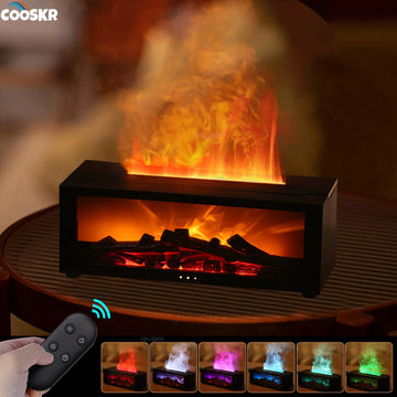 Air Humidifier Essential Oils Humidifiers Home Aroma Humidifier Flame Automatic Fragrance Diffuser With LED Light Remote Control Apsilon