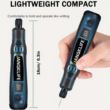 JANGKLIFE USB Cordless Rotary Tool Kit Woodworking Engraving Pen DIY For Jewelry Metal Glass Mini Wireless Drill Apsilon