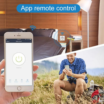 Smart Socket EU 20A Wifi Smart Plug  Power Monitoring Smart Home Voice Control Support Google Assistant Alexa Alice Apsilon