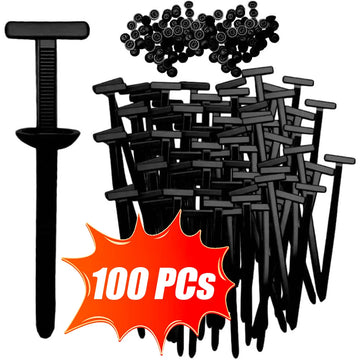 Universal Car Nylon Cable Tie Buckles Heavy Duty Self-Locking Zip Ties Holder with Pin Button Fasteners Car UV Resistant Ties Apsilon