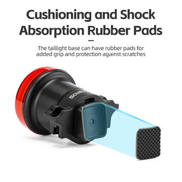 ROCKBROS Smart Bike Tail Light Bicycle Rear Lights IPX6 Waterproof Bike Lights for Night Riding with Type C Rechargeable Apsilon