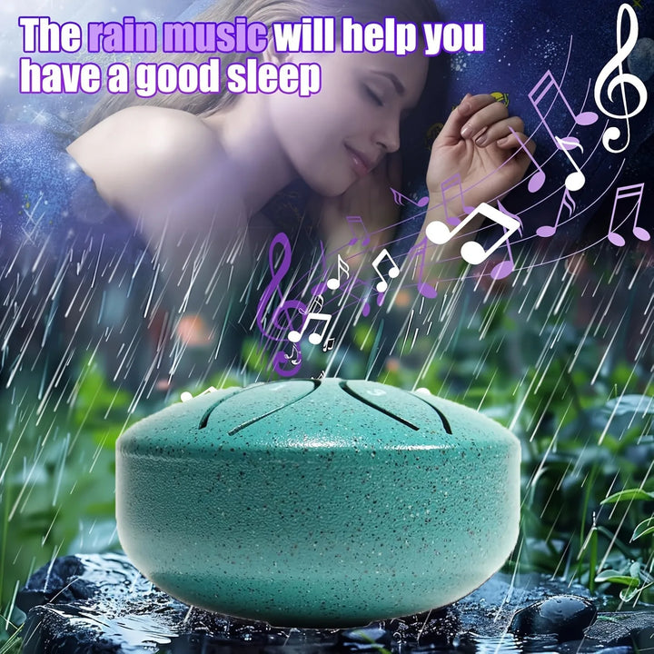 3 Inch Steel Tongue Drum - 6 Tone Handheld Instrument for Meditation & Yoga, Perfect Musical Gift for Beginners Apsilon