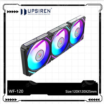 UPSIREN WF-120 ARGB PWM 3PCS Chassis fanARGB120mm/4PIN PWM/ Magic Color Wireless Stitching Computer heat dissipation fan Apsilon