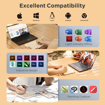 Ugee Q6 6*4 inch Graphics Tablet Digital Pen Tablets with Tilt Function 6 Express Keys 8192 Levels for Android mac Windows Apsilon