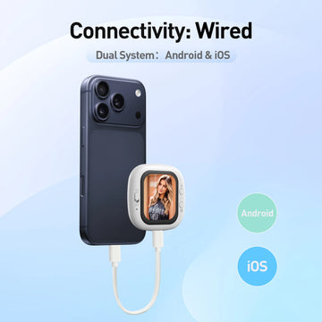 Magnetic Mobile Phone Rear Camera Selfie Video Camera Wireless Magnetic Mobile Phone Vlog Mini Apsilon
