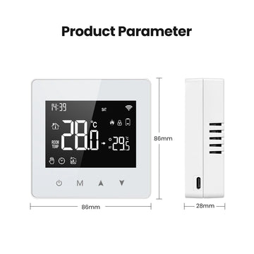 AVATTO WiFi/ZigBee Smart Thermostat,Low Power Battery Water Gas Boiler Temperature Controller For Tuya Alexa Google Home Alice Apsilon