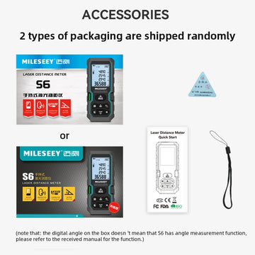 MILESEEY S6 Laser Tape Measure 40M 60M 80M 100M Laser Rangefinder IP54 Electronic Ruler Useful Measurement Tool Apsilon