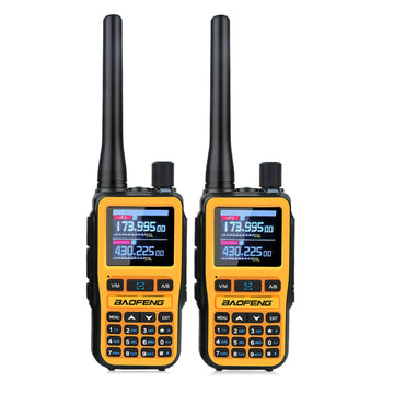 2PCS/Pack Baofeng UV-5R Mini Dual Band Dual PTT Walkie Talkie 5RMINI Air Band Rx 5W Compact  VOX FM Amateur Radio Type-C Charge Apsilon