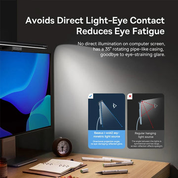 Baseus Screen Light Desk Lamp Computer Light Screen Hanging Light New Table Lamp LCD Monitor Laptop Light USB Study Read Lamp Apsilon