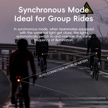 ROCKBROS Bike Light Set MTB Road Cycling Light Waterproof 200LM/400LM Bicycle Headlight + Smart Rear Light Auto Brake Sensing Apsilon