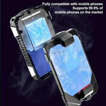 X136 Cell Phone Semiconductor Back-clip Cooling Radiator Built-in 2500mAh W/ Digital Display 3 Gears Adjustable PUBG Game Cooler Apsilon