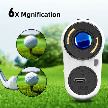 REVASRI Golf Laser Rangefinder Rechargeable 600M/1000M 6X Magnification Monocular Telescope Range Finder for Outdoor Sports Apsilon