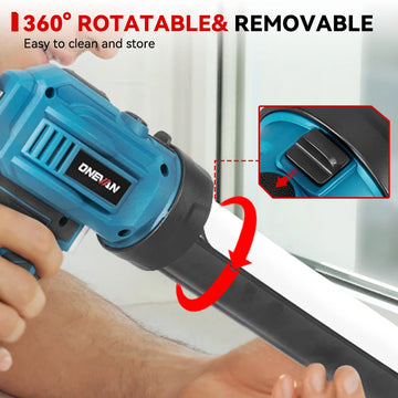 ONEVAN Electric Caulking Gun Cordless Glass Glue Gun Adhesive Glue Sealant With Nozzle Power Tool For Makita 18V Battery Pin Apsilon