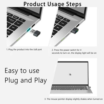 Mouse Jiggler Undetectable Automatic Mover USB Port Undetectable Automatic Shaker Keeps Computer Awake Simulate For PC Laptop Apsilon