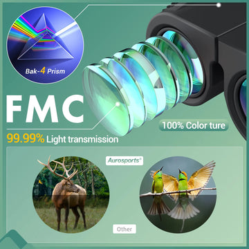 COMET Binoculars 10X25 Long Range Pocket HD Telescope Folding Compact Bak4 Prism Binocular Optical Scope FMC Lens For Hunting Apsilon
